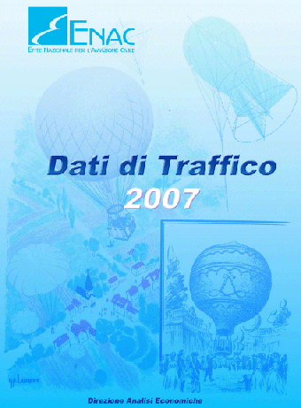 Copertina della pubblicazione dell'Enac Dati di Traffico 2007