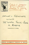 Copertina del libro di Saverio Laredo de Mendoza, Gabriele d'Annunzio aviatore di guerra, Impresa Editoriale italiana, 1930.