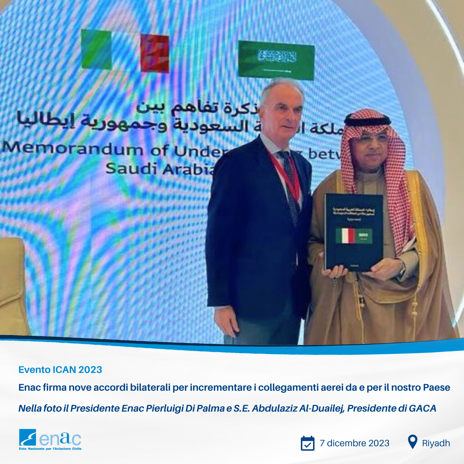 Enac a evento ICAN 2023 a Riyadh 1