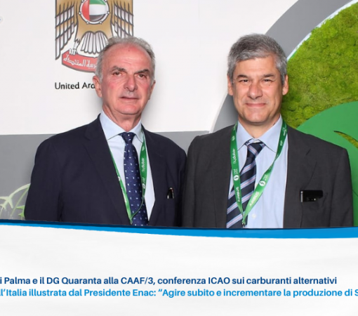Il Presidente Enac Di Palma e il DG Quaranta alla CAAF/3, conferenza ICAO sui carburanti alternativi
