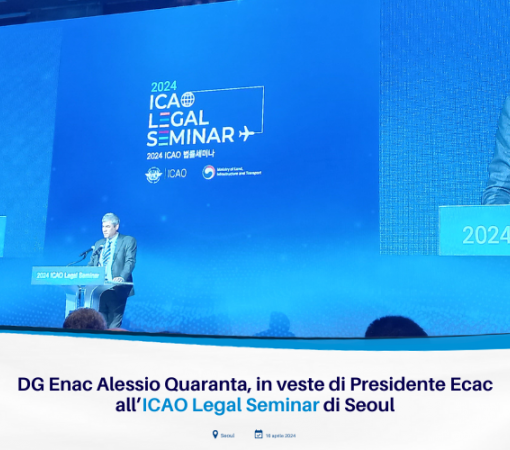 DG Enac Alessio Quaranta, in veste di Presidente Ecac all’ICAO Legal Seminar di Seoul