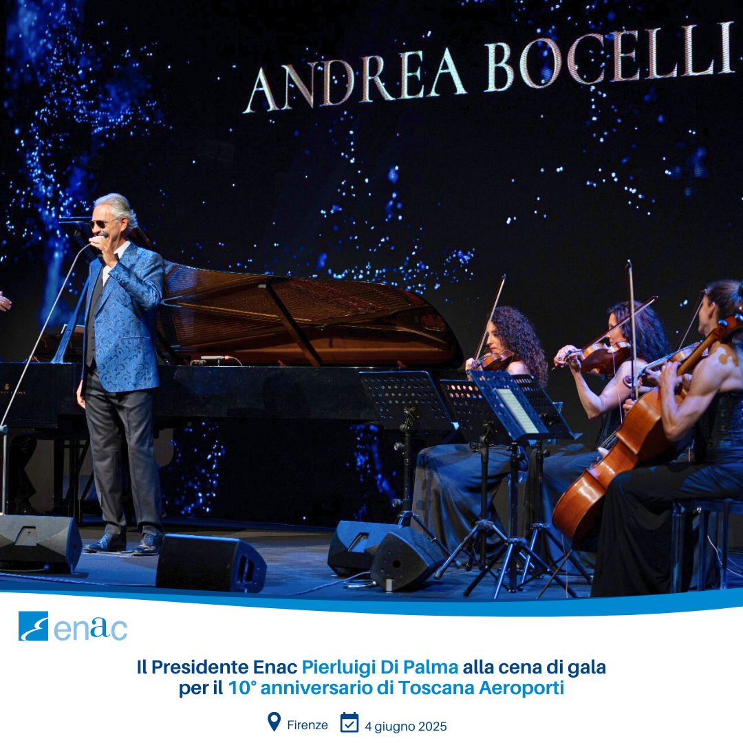Il Presidente Enac Pierluigi Di Palma alla cena di gala per il 10° anniversario di Toscana Aeroporti