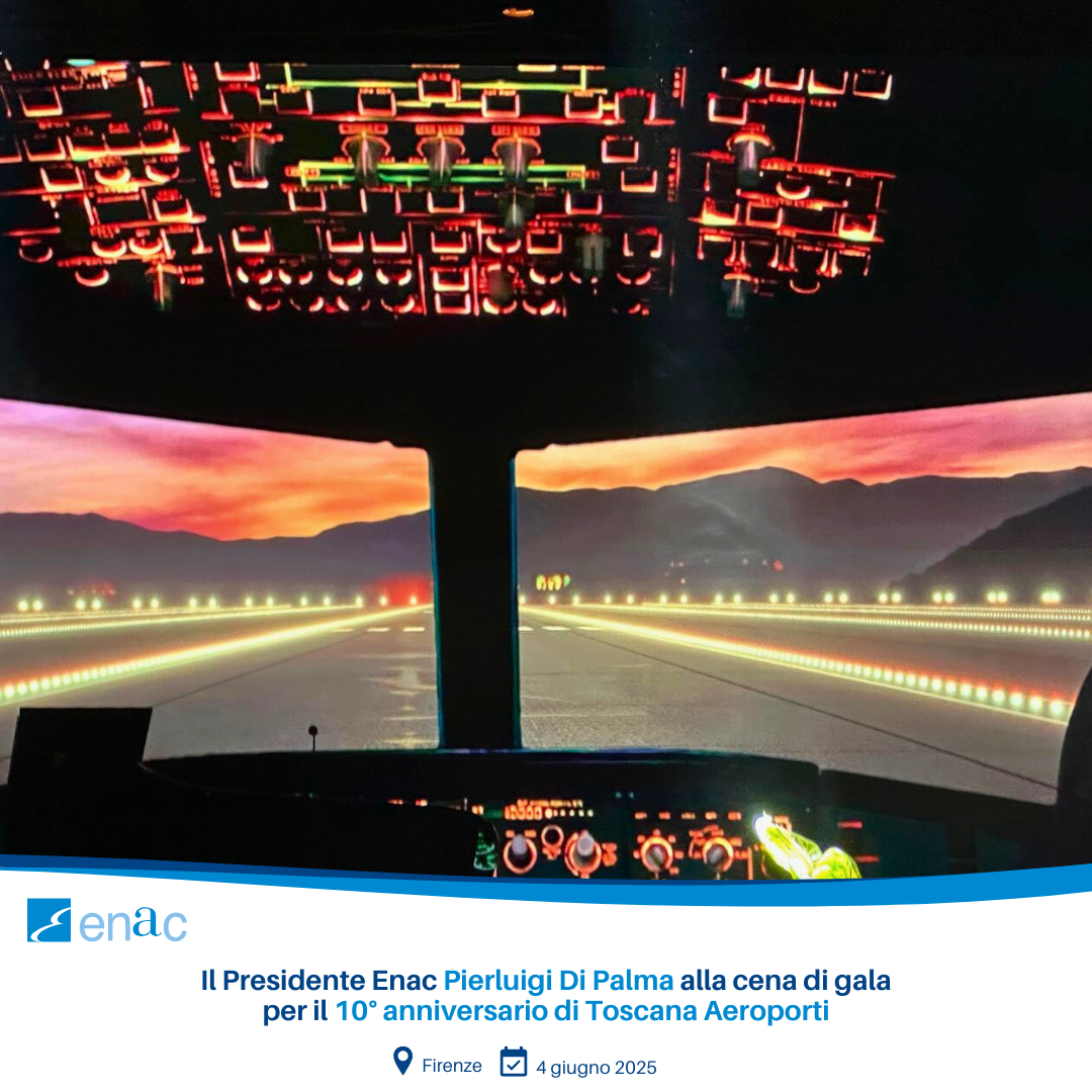 Il Presidente Enac Pierluigi Di Palma alla cena di gala per il 10° anniversario di Toscana Aeroporti
