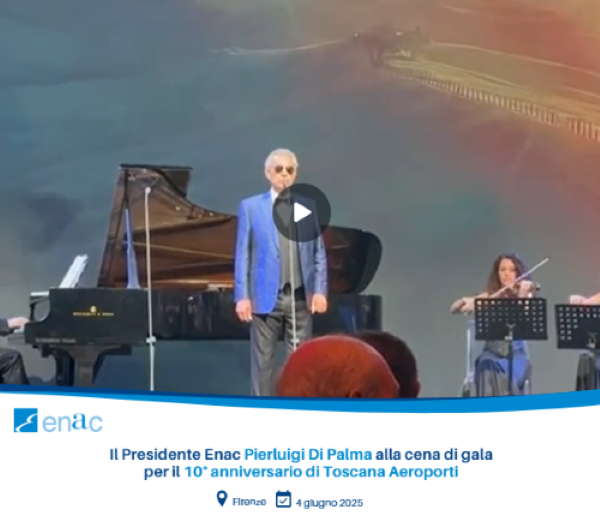 Bocelli alla Cena di Galata Toscana Aeroporti