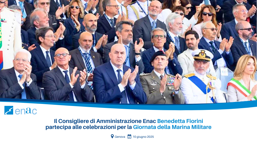 Il Consigliere di Amministrazione Enac Benedetta Fiorini partecipa alle celebrazioni per la Giornata della Marina Militare