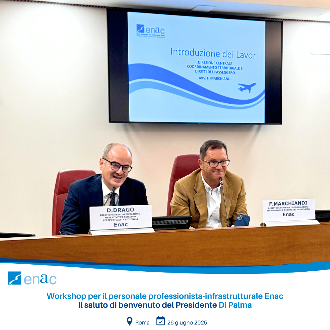 Workshop per il personale professionista-infrastrutturale Enac