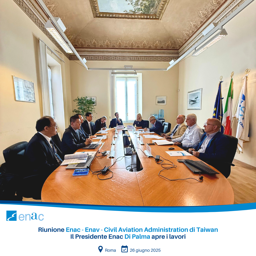 Riunione Enac - Enav - Civil Aviation Administration di Taiwan
