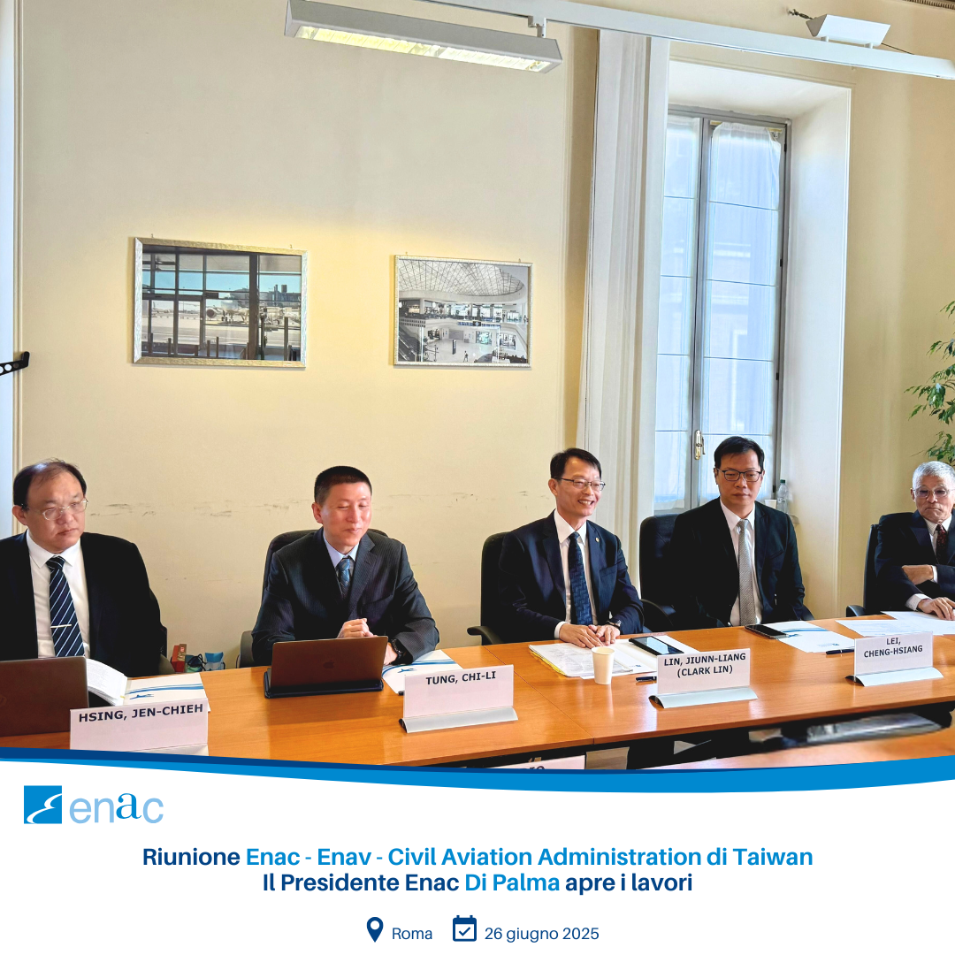 Riunione Enac - Enav - Civil Aviation Administration di Taiwan