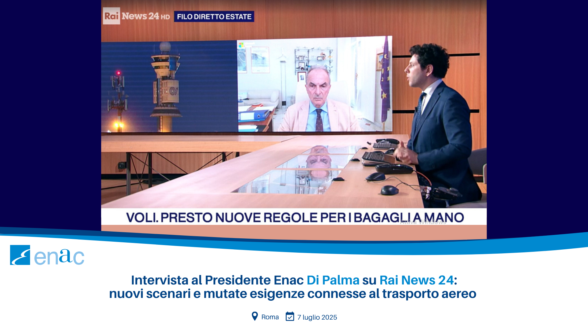 Il presidente intervistato per RaiNews24