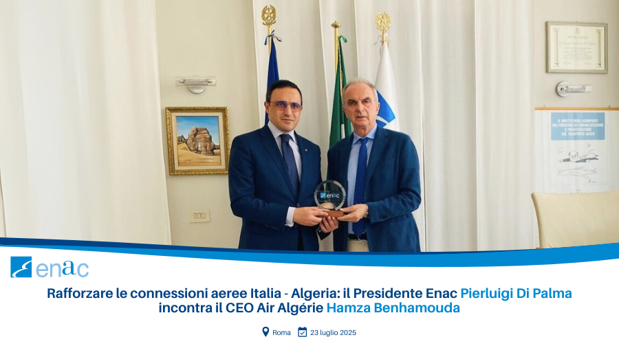 Un incontro tra Enac e Air Algerie cordiale e costruttivo