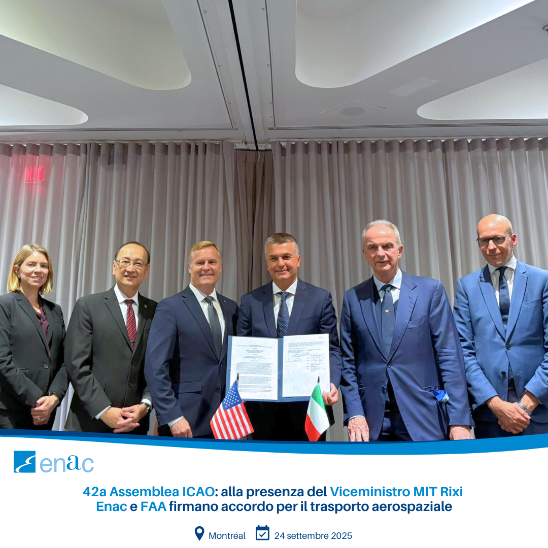 Firma accordo Enac FAA