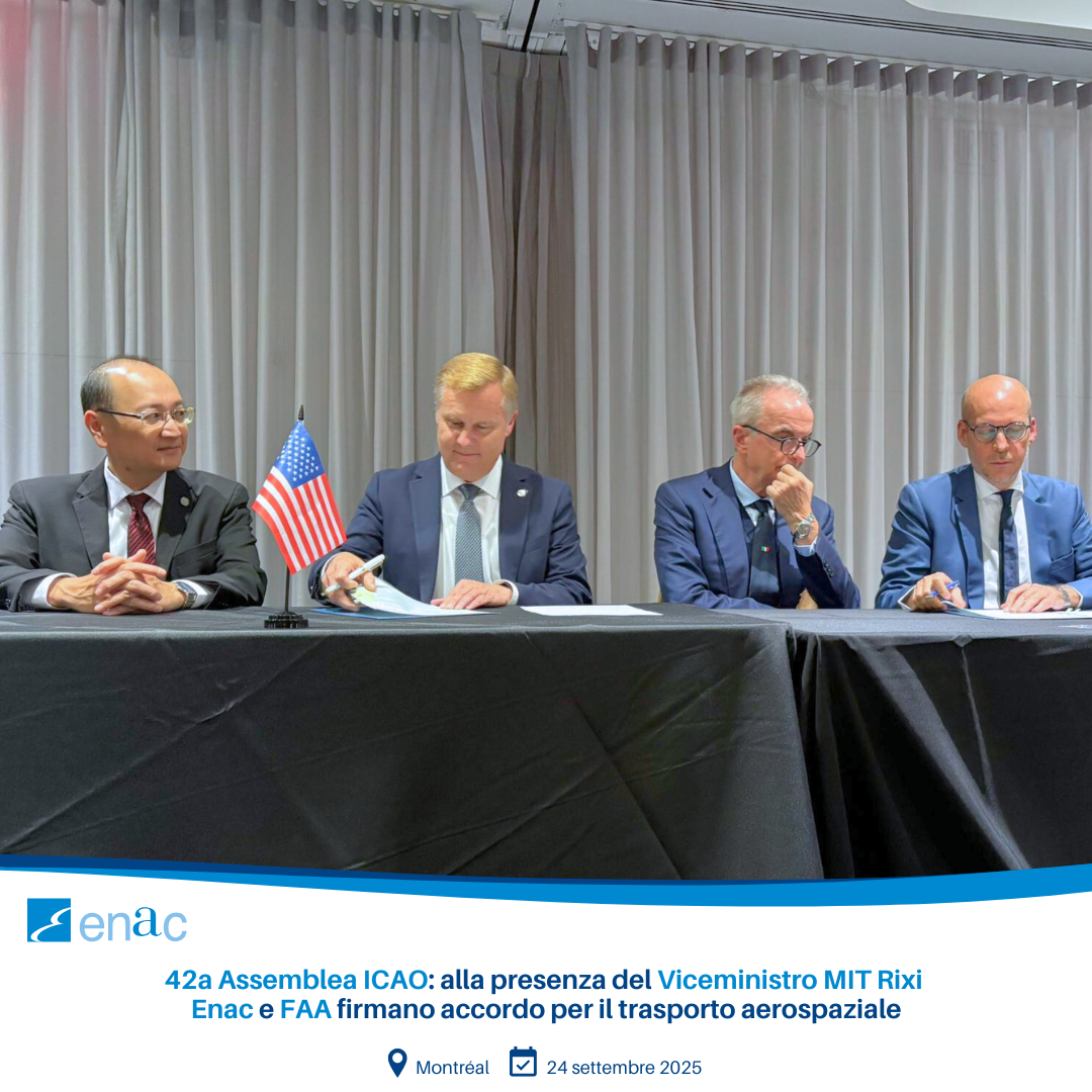 Firma accordo Enac FAA