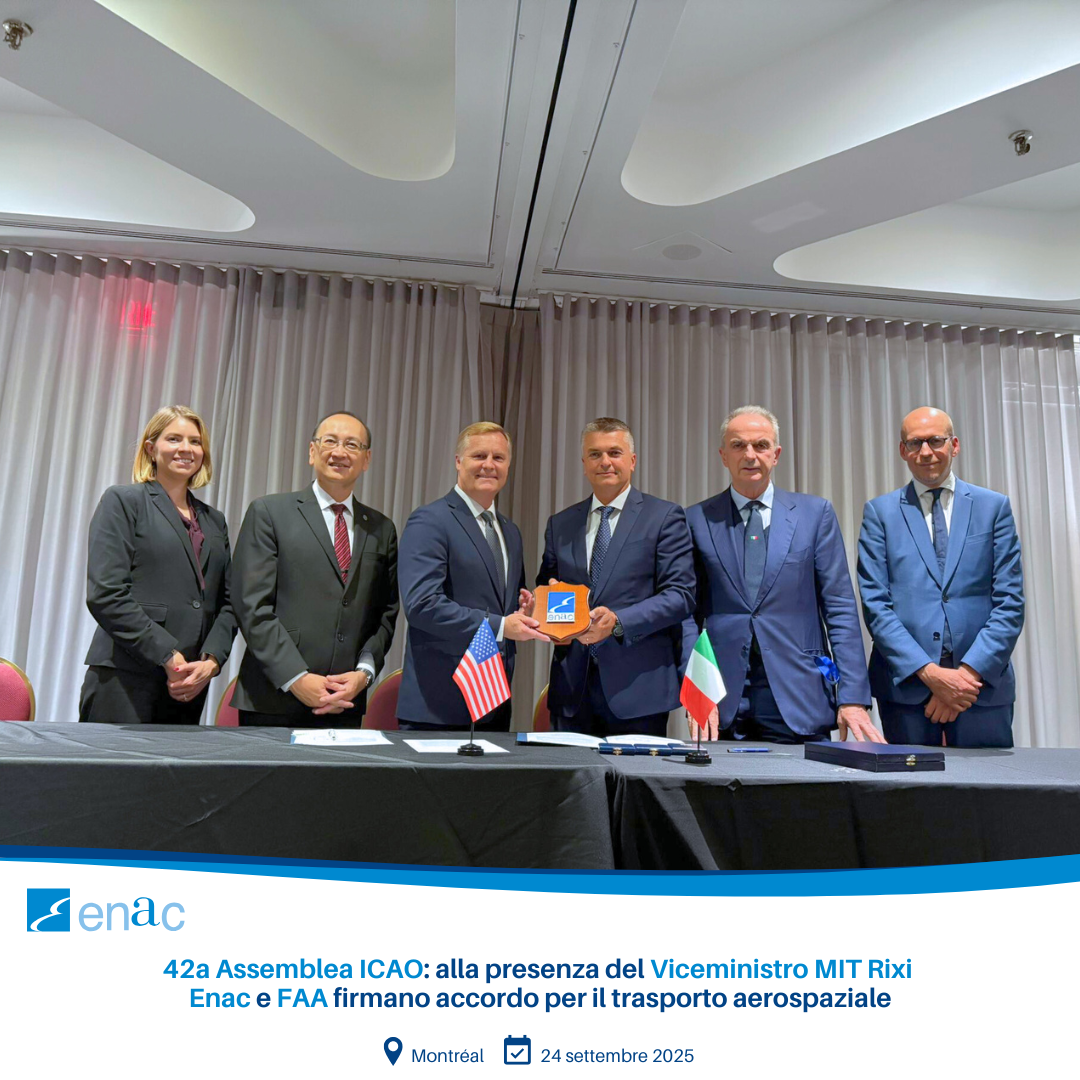 Firma accordo Enac FAA