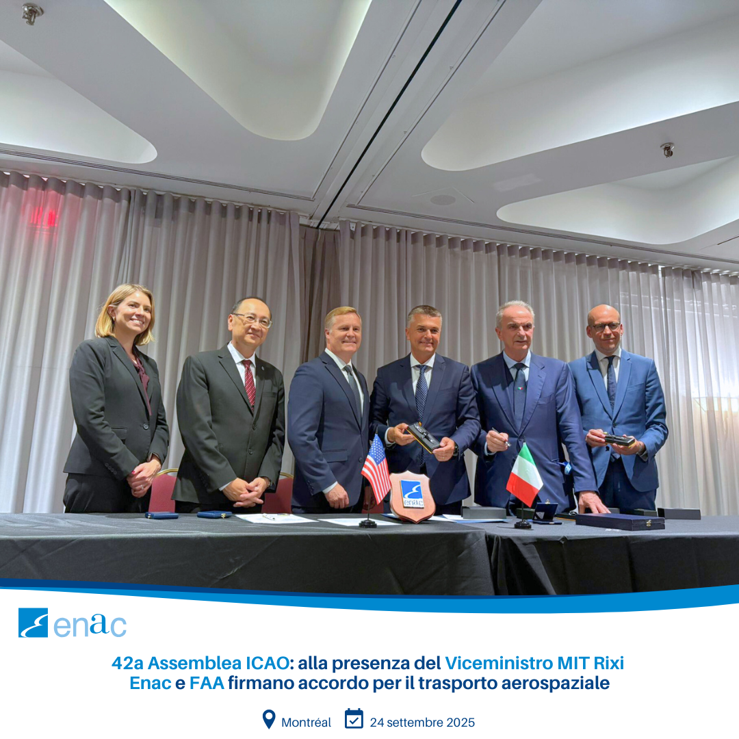 Firma accordo Enac FAA