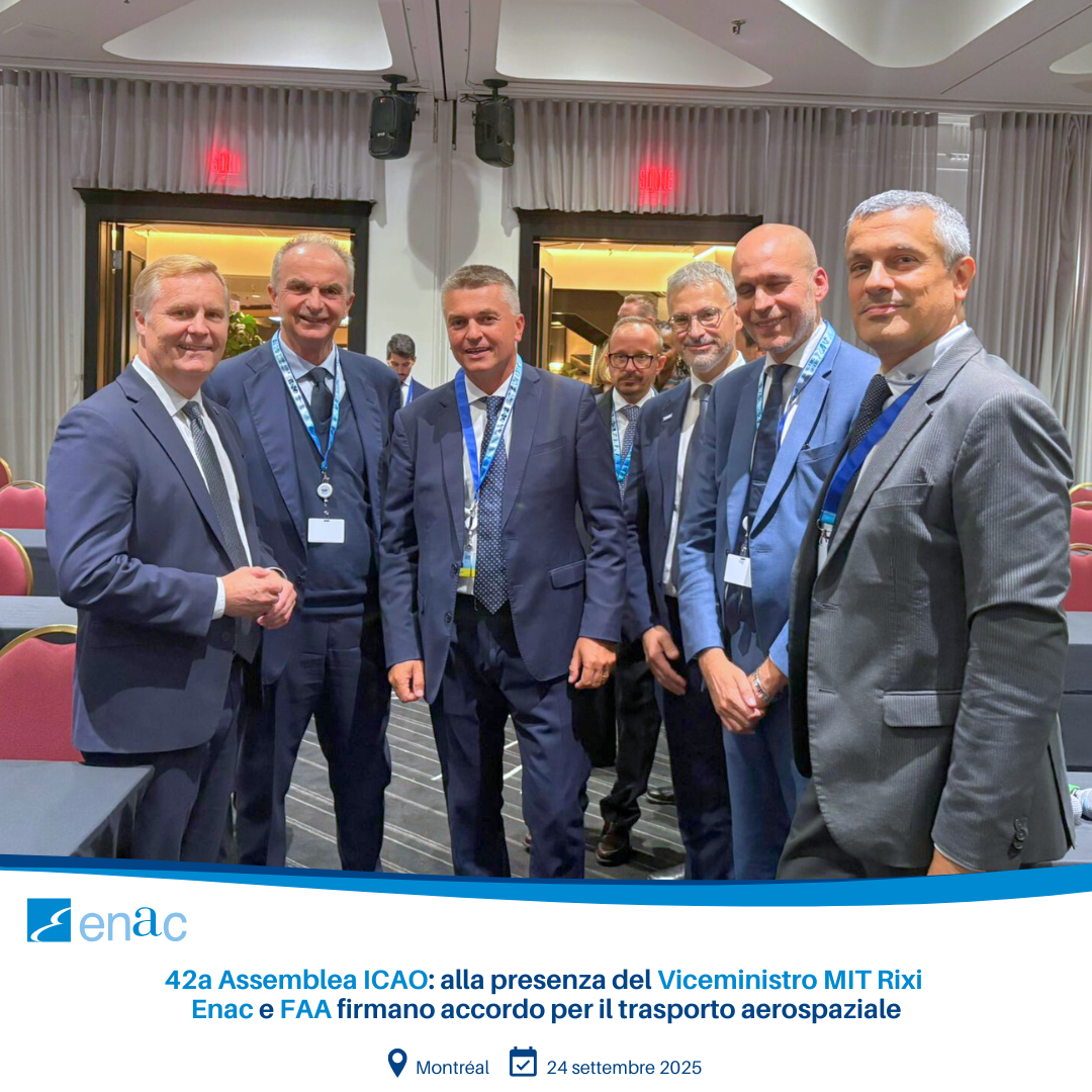 Firma accordo Enac FAA