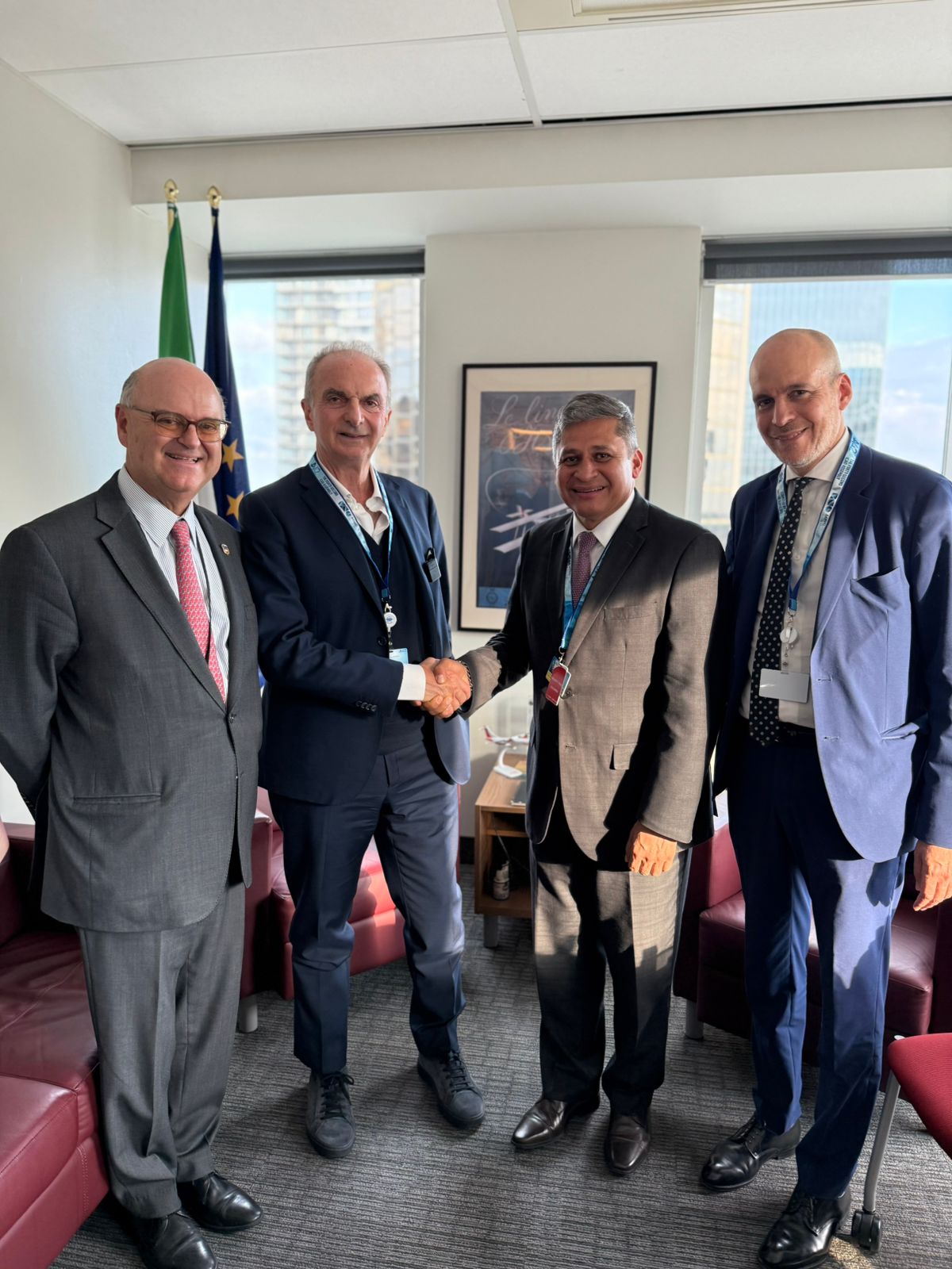 Nuovi bilaterali per la rappresentanza italiana nell'ambito della 42a Assemblea ICAO a Montréal: il working paper sui PET presentato dalla Colombia con il supporto di Enac