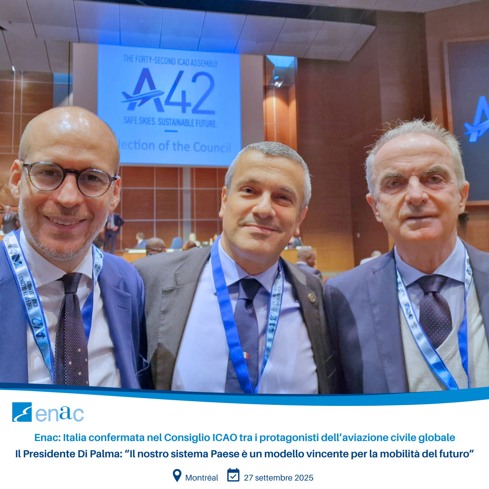 nac: Italia confermata nel Consiglio ICAO tra i protagonisti dell’aviazione civile globale