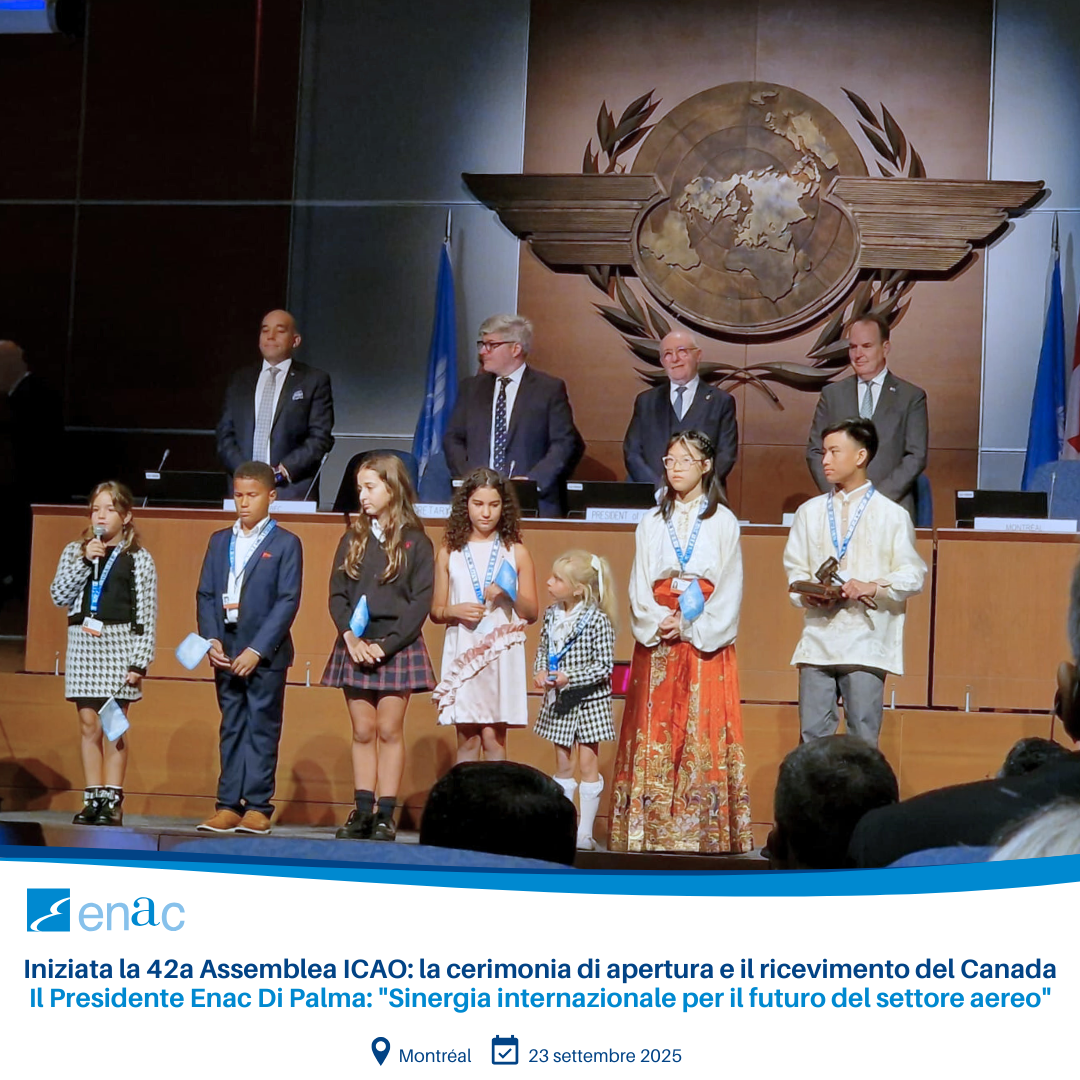 Iniziata la 42a Assemblea ICAO: la cerimonia di apertura e il ricevimento del Canada Il Presidente Enac Di Palma: "Sinergia internazionale per il futuro del settore aereo"