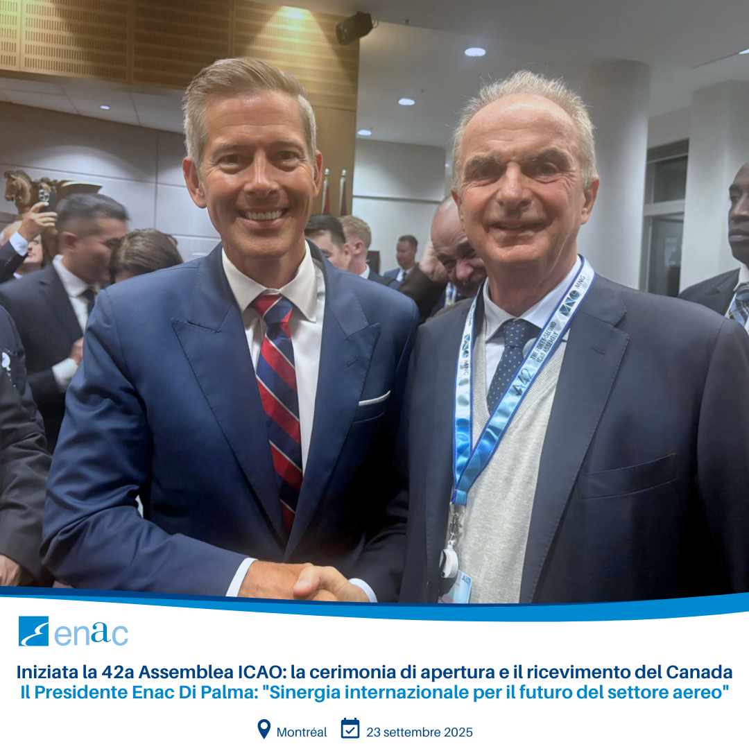 Iniziata la 42a Assemblea ICAO: la cerimonia di apertura e il ricevimento del Canada Il Presidente Enac Di Palma: "Sinergia internazionale per il futuro del settore aereo"