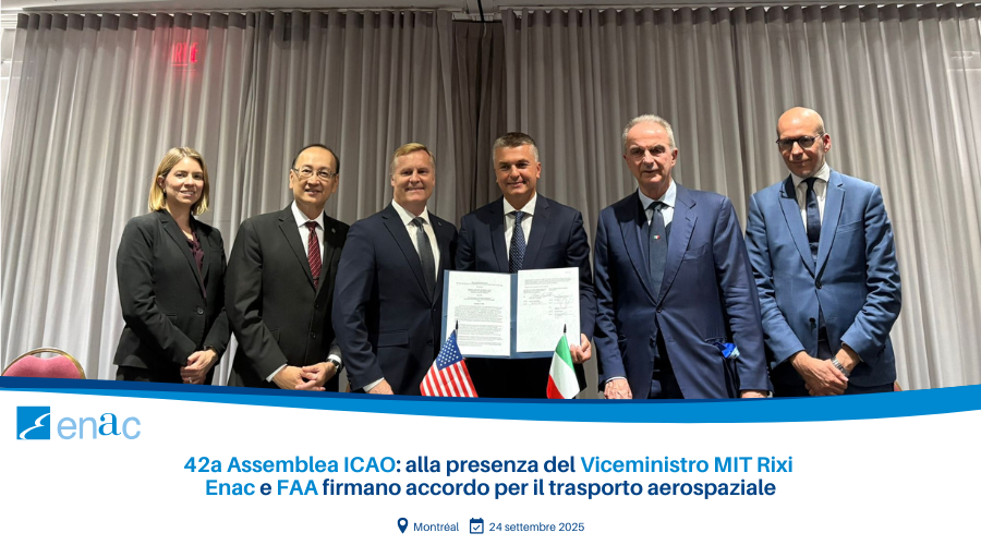 Firma accordo Enac FAA