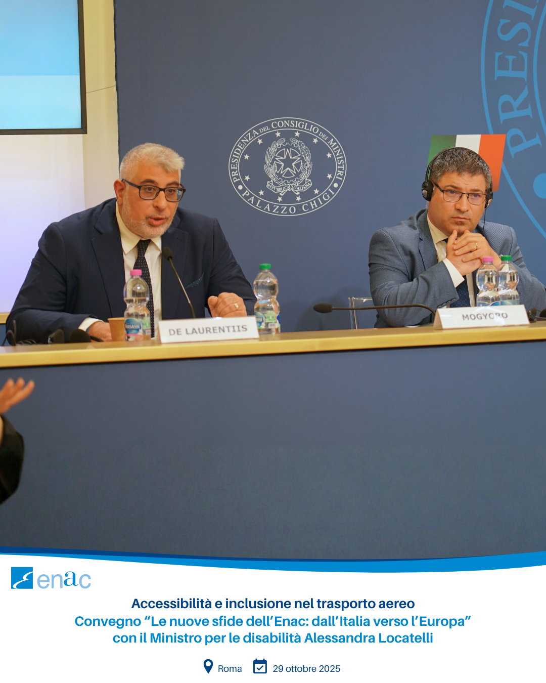 Convegno “Le nuove sfide dell’Enac: dall’Italia verso l’Europa” con il Ministro per le disabilità Alessandra Locatelli