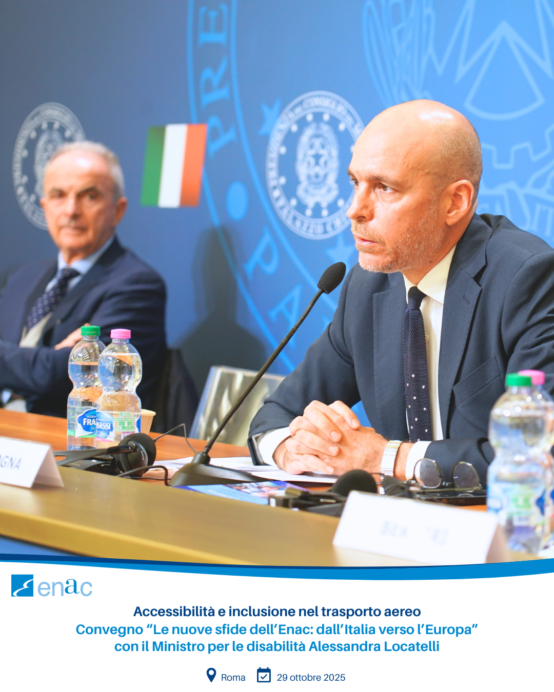 Convegno “Le nuove sfide dell’Enac: dall’Italia verso l’Europa” con il Ministro per le disabilità Alessandra Locatelli