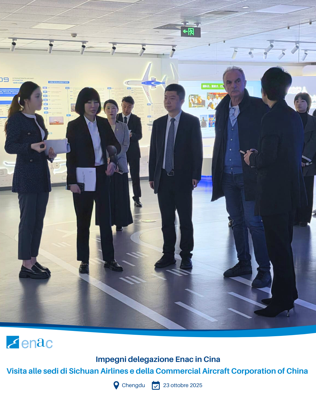 Visita alle sedi di Sichuan Airlines e COMAC