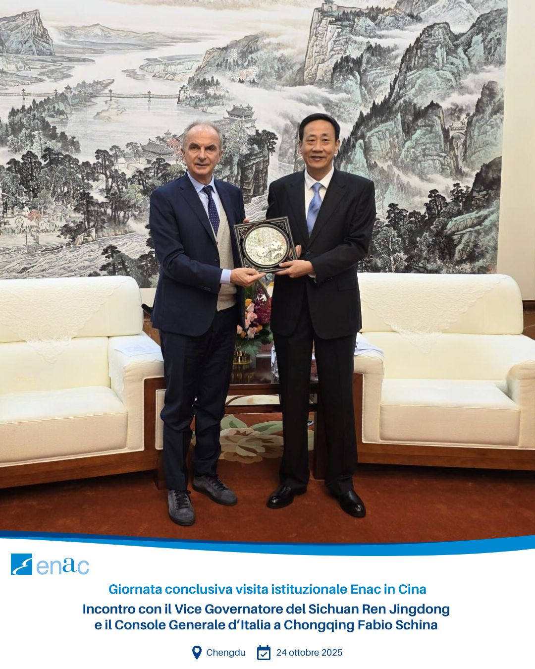 Giornata conclusiva visita Cina