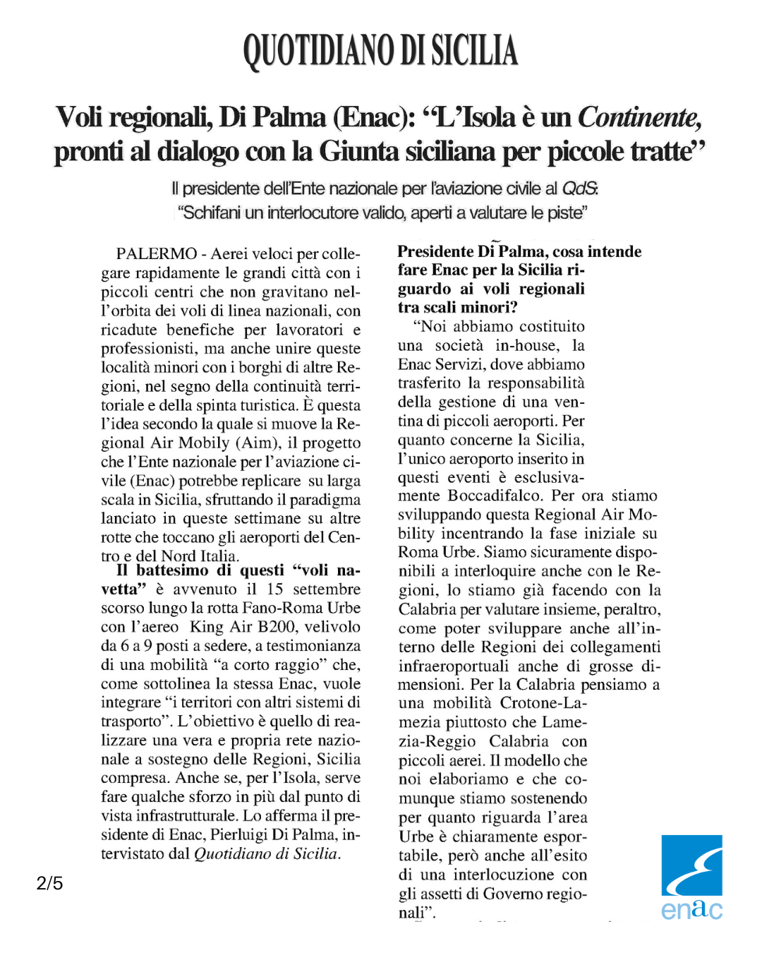 Intervsita Regional Air Mobility (RAM)