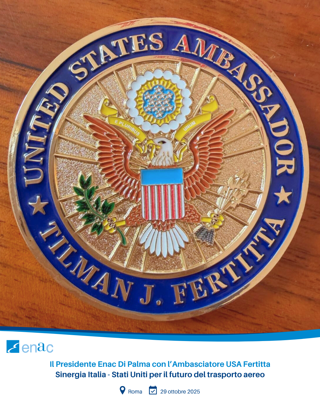 Visita Ambasciatore degli Stati Uniti d’America