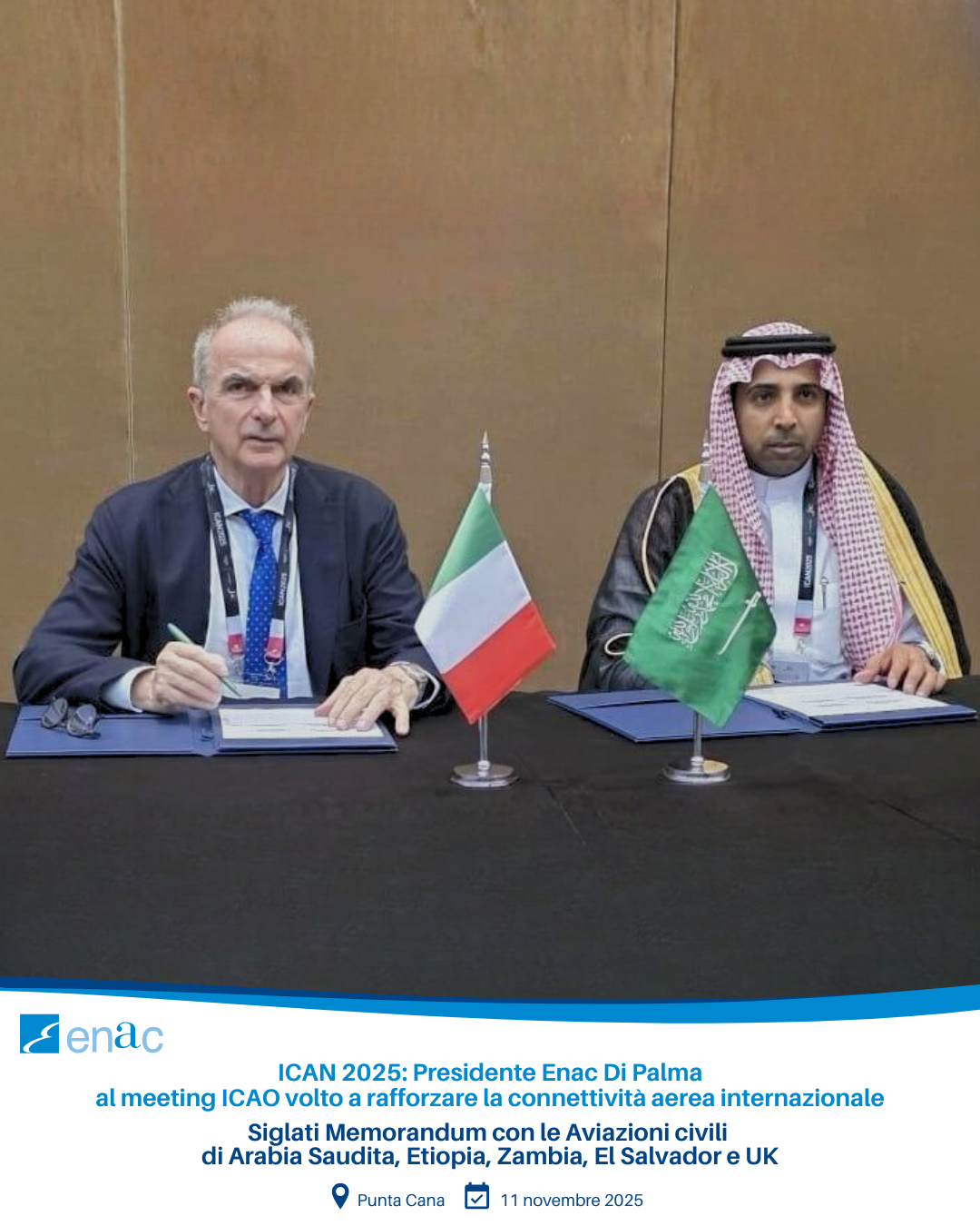 ICAN 2025: Presidente Enac Di Palma al meeting ICAO