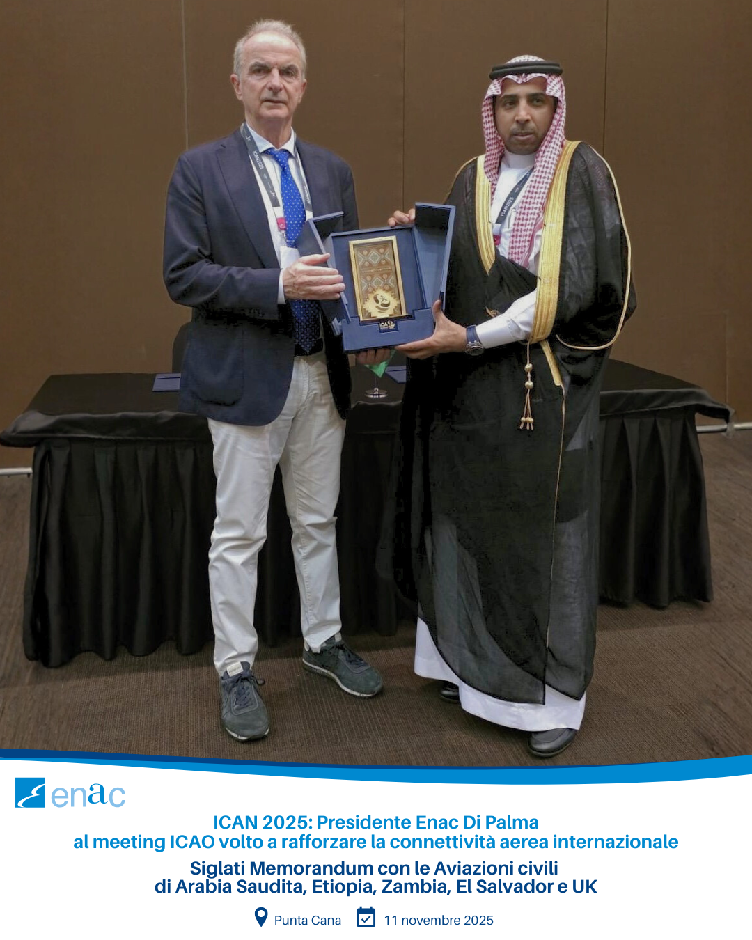 ICAN 2025: Presidente Enac Di Palma al meeting ICAO