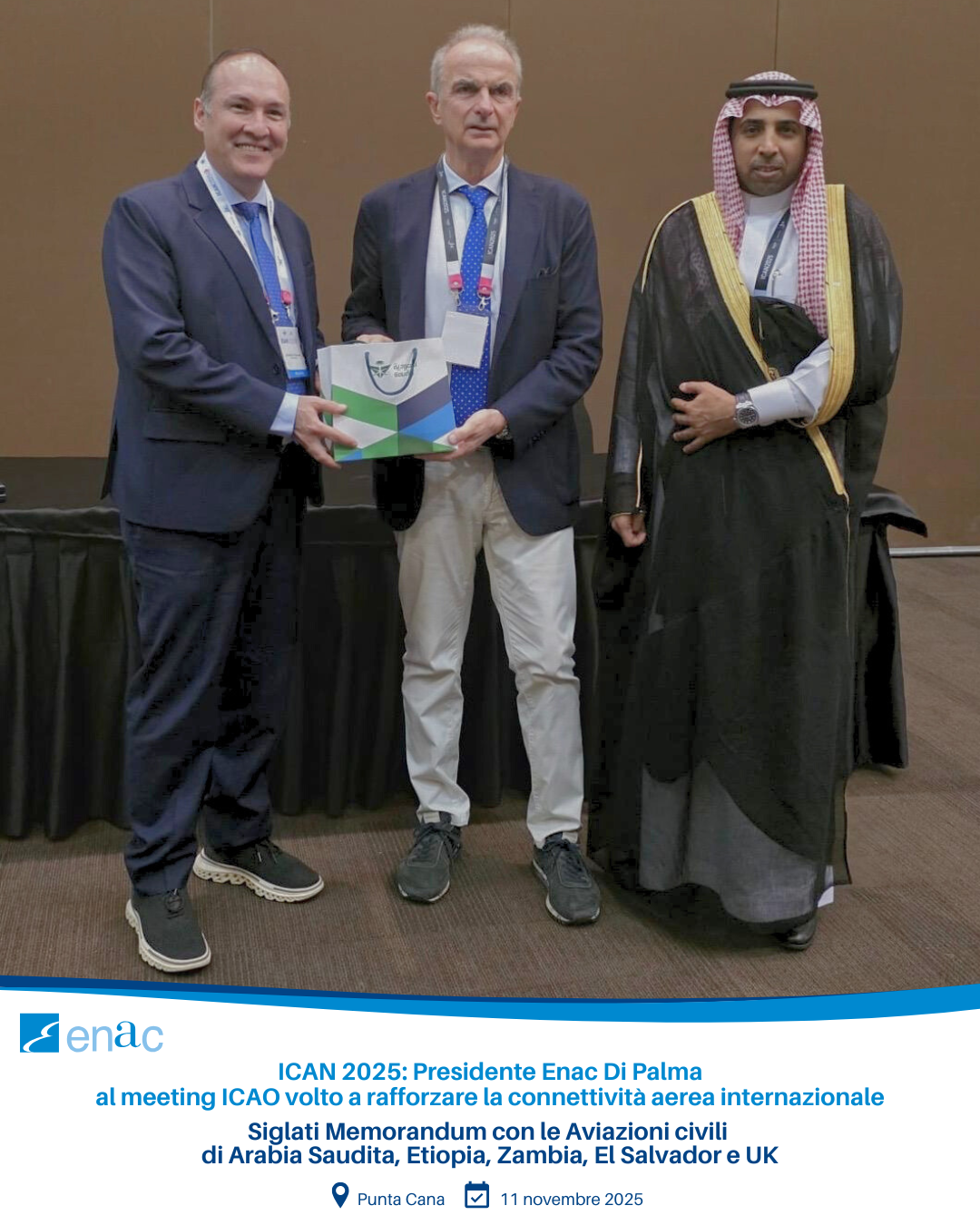 ICAN 2025: Presidente Enac Di Palma al meeting ICAO