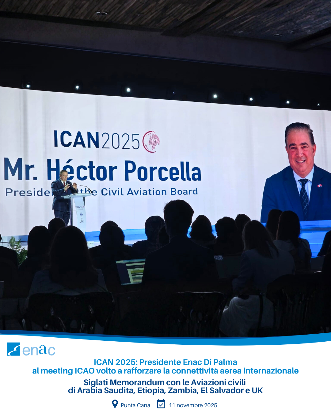 ICAN 2025: Presidente Enac Di Palma al meeting ICAO