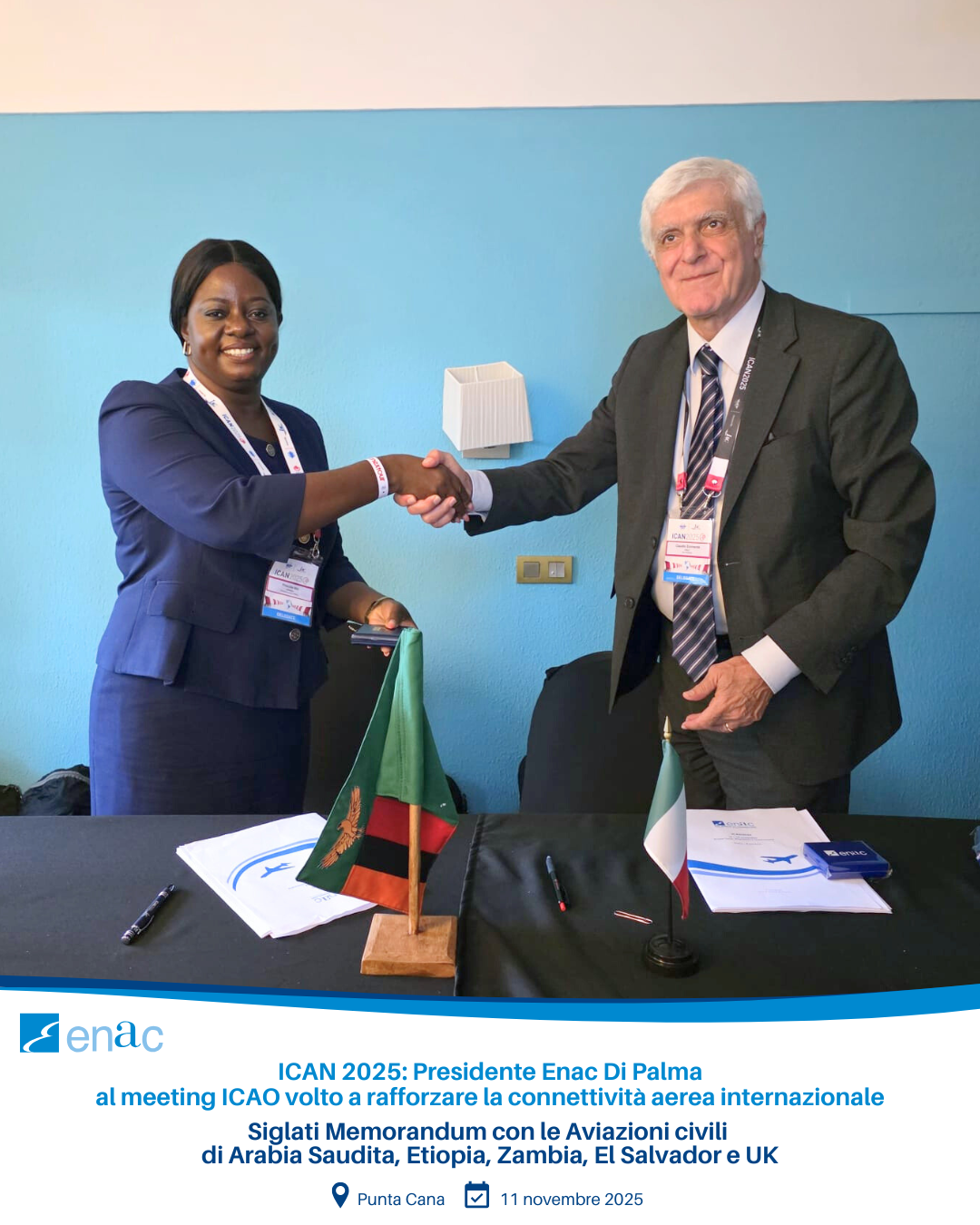 ICAN 2025: Presidente Enac Di Palma al meeting ICAO