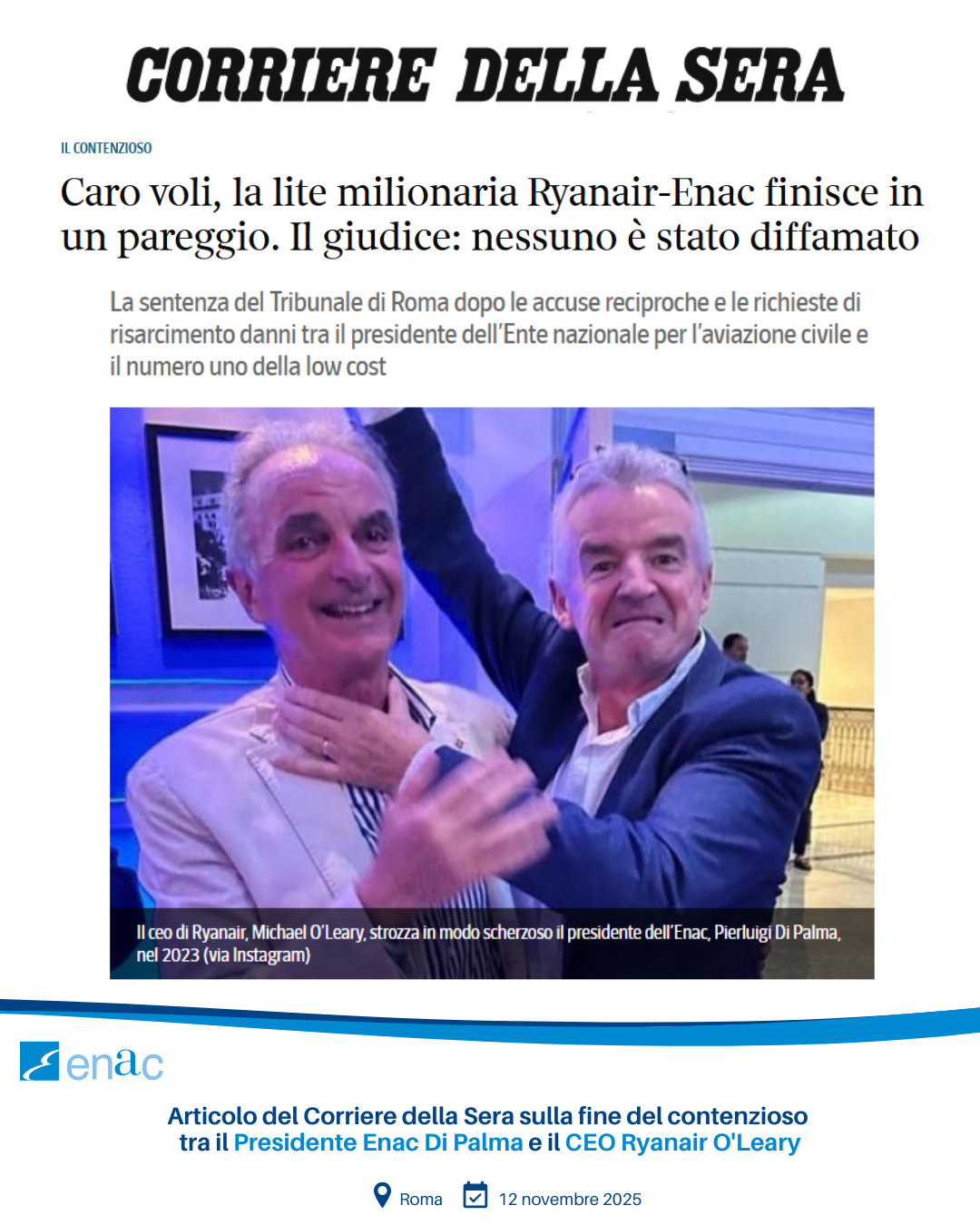 Contenzioso Enac - Ryanair