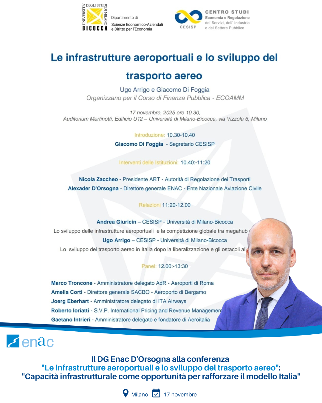 "Le infrastrutture aeroportuali e lo sviluppo del trasporto aereo"