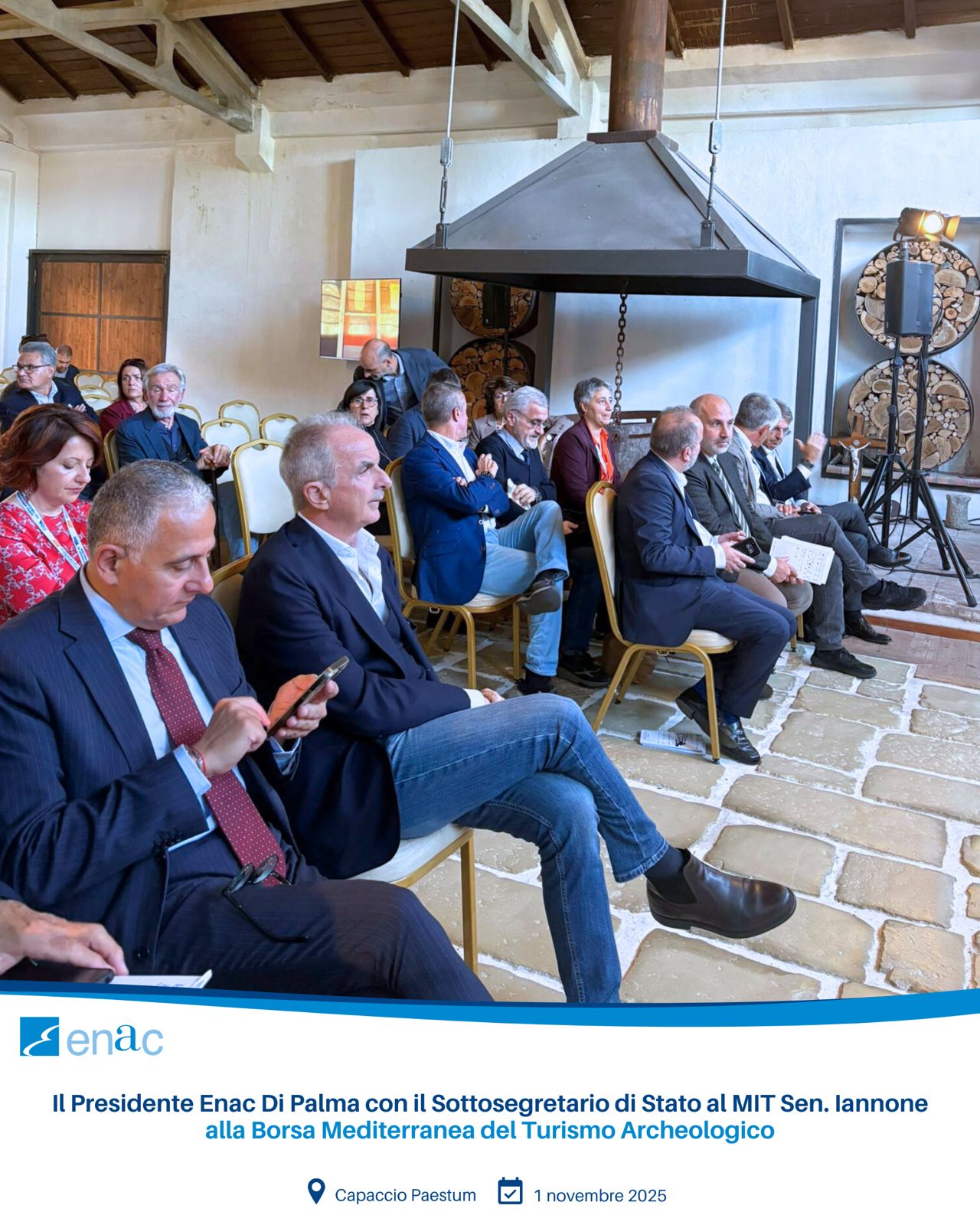 Presidente Enac Di Palma con Sottosegretario MIT Iannone a BMTA