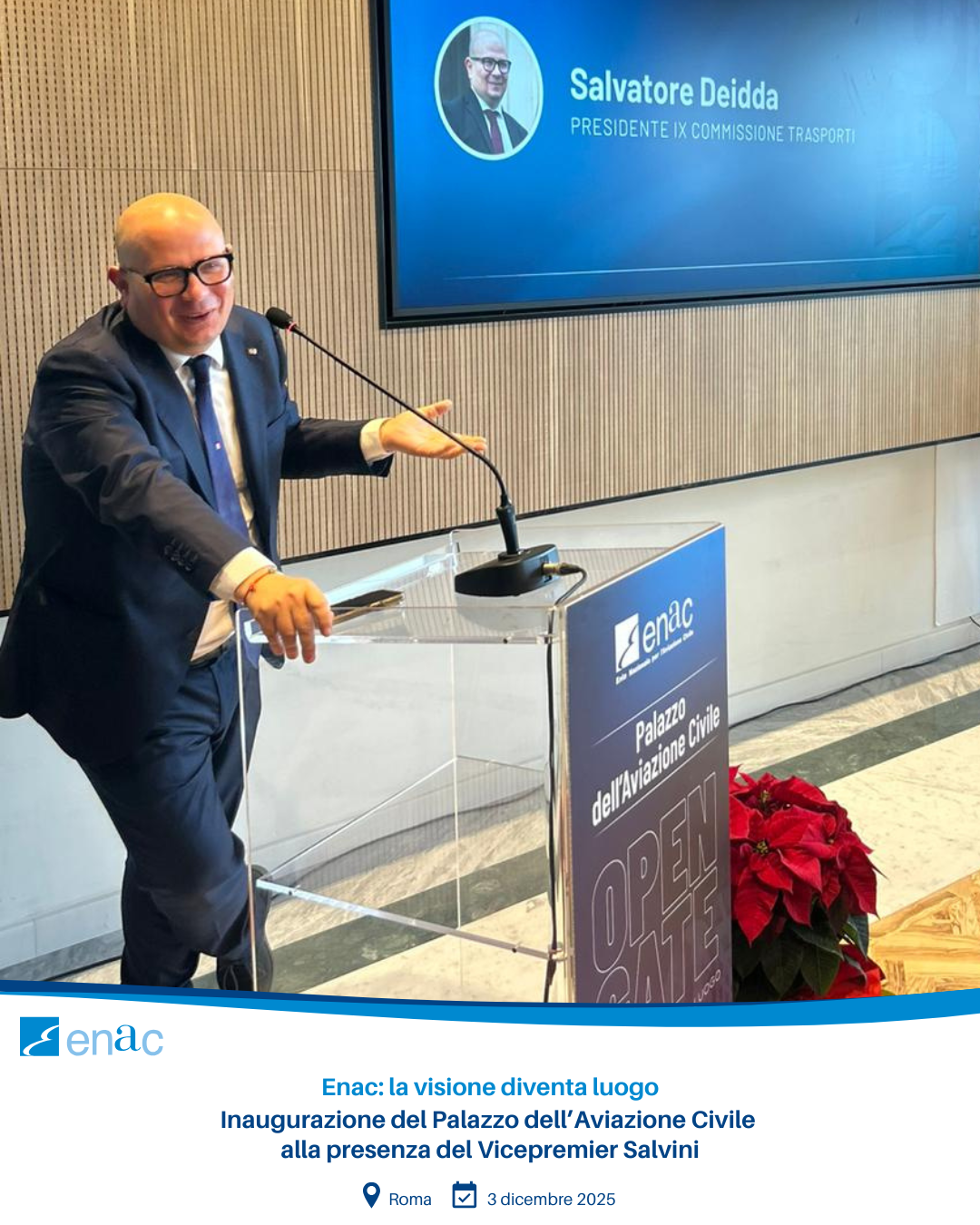 Inaugurazione Palazzo dell'Aviazione Civile