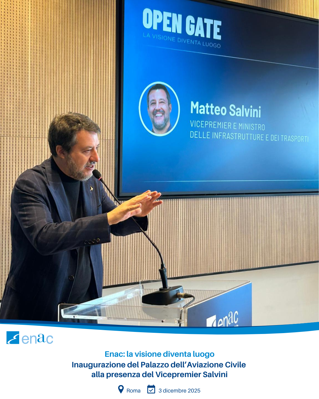 Inaugurazione Palazzo dell'Aviazione Civile