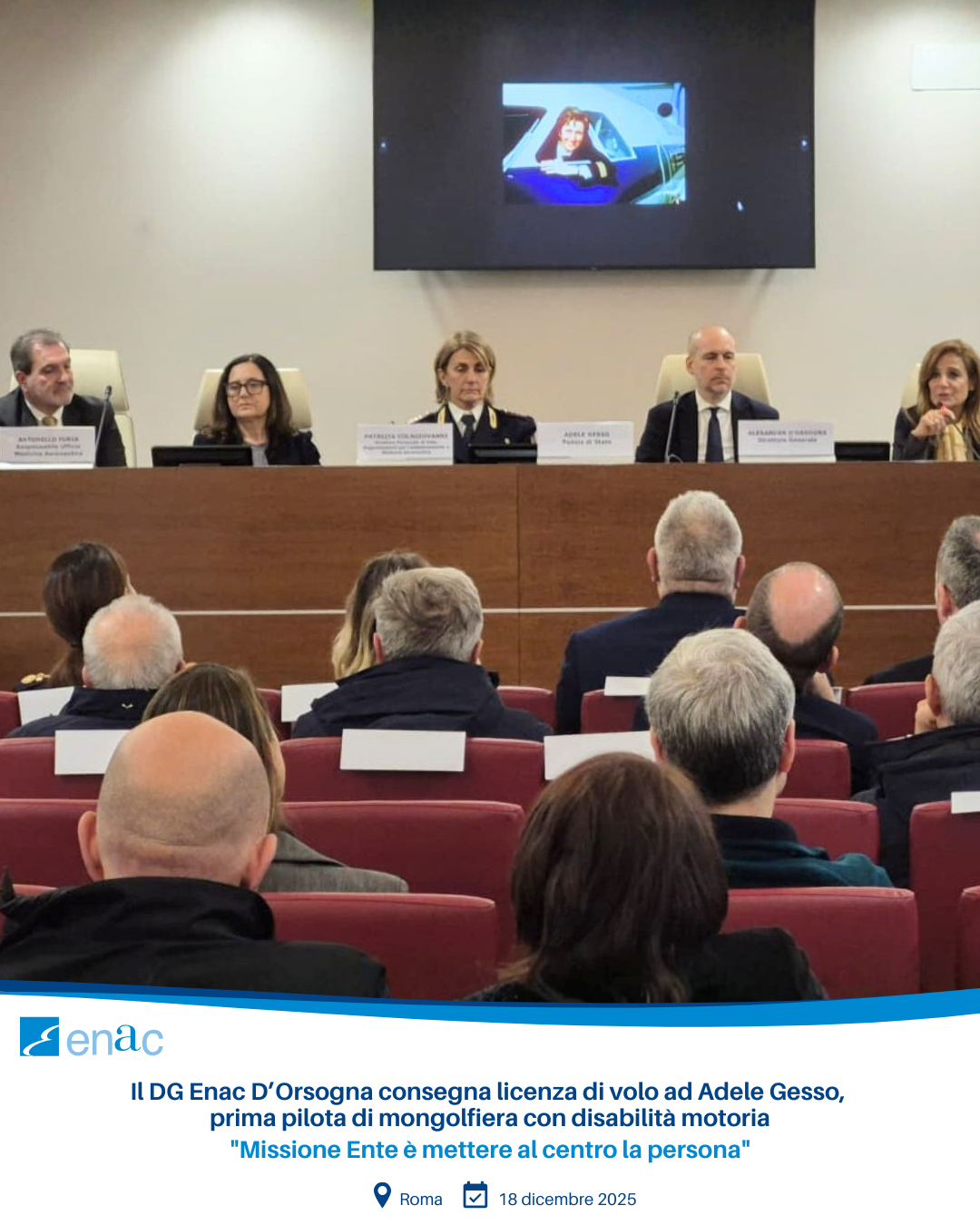 Prima pilota di mongolfiera con disabilità motoria