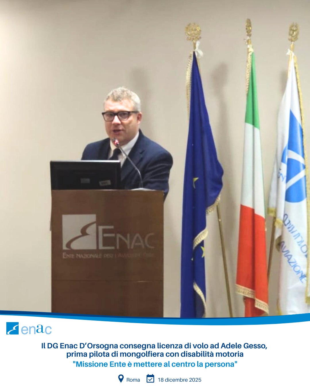 Prima pilota di mongolfiera con disabilità motoria