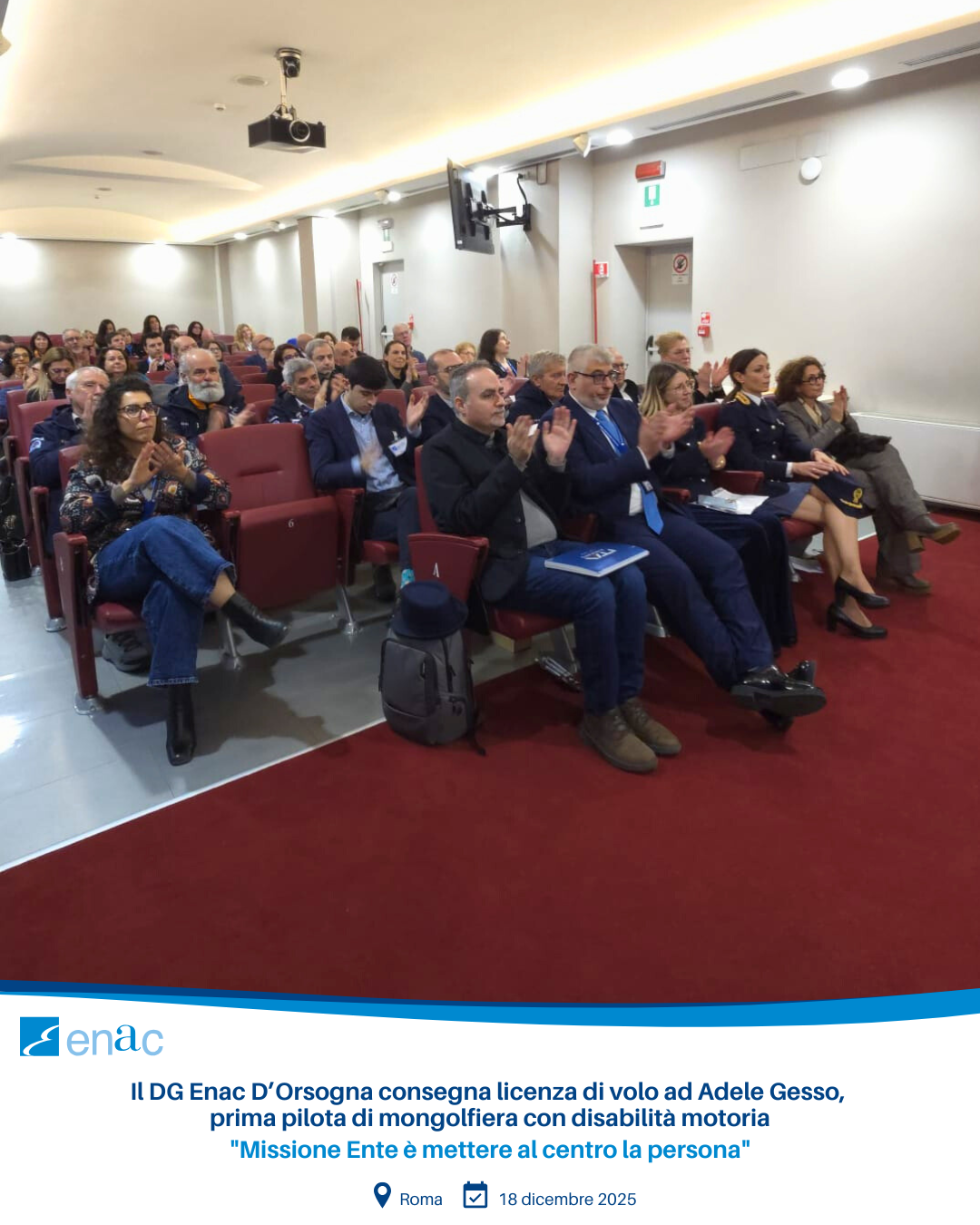 Prima pilota di mongolfiera con disabilità motoria