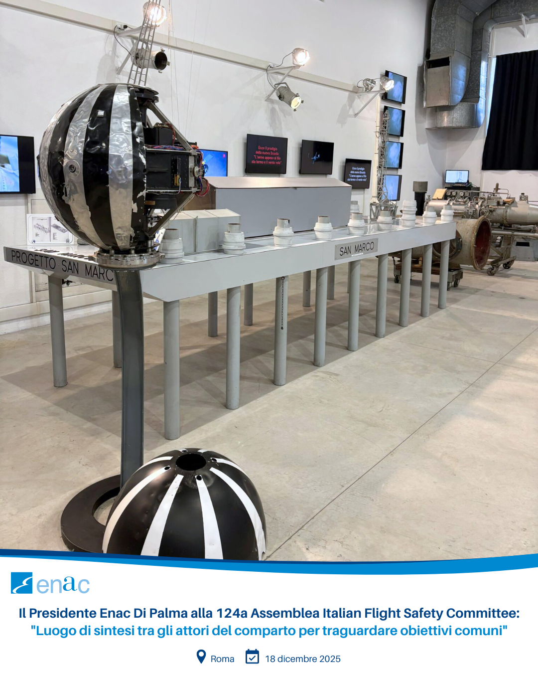 Il Presidente Enac Di Palma alla 124a Assemblea Italian Flight Safety Committee: "Luogo di sintesi tra gli attori del comparto per traguardare obiettivi comuni"