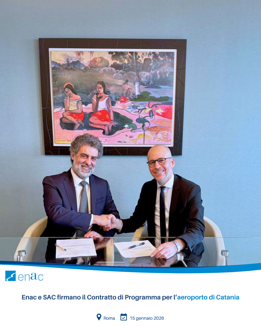 Enac e SAC firmano il Contratto di Programma per l’aeroporto di Catania
