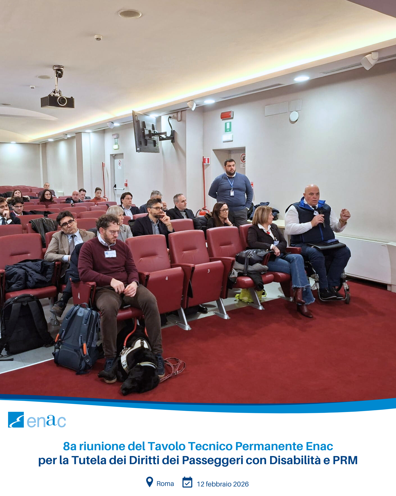 8a riunione del Tavolo Tecnico Permanente Enac per la Tutela dei Diritti dei Passeggeri con Disabilità e PRM