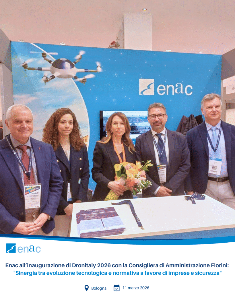 Enac all’inaugurazione di Dronitaly 2026 con la Consigliera di Amministrazione Fiorini: "Sinergia tra evoluzione tecnologica e normativa a favore di imprese e sicurezza"