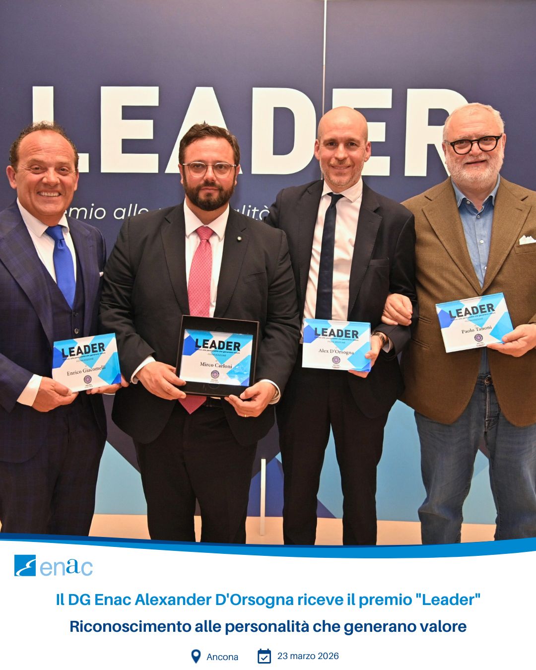 DG D'Orsogna riceve premio Leader