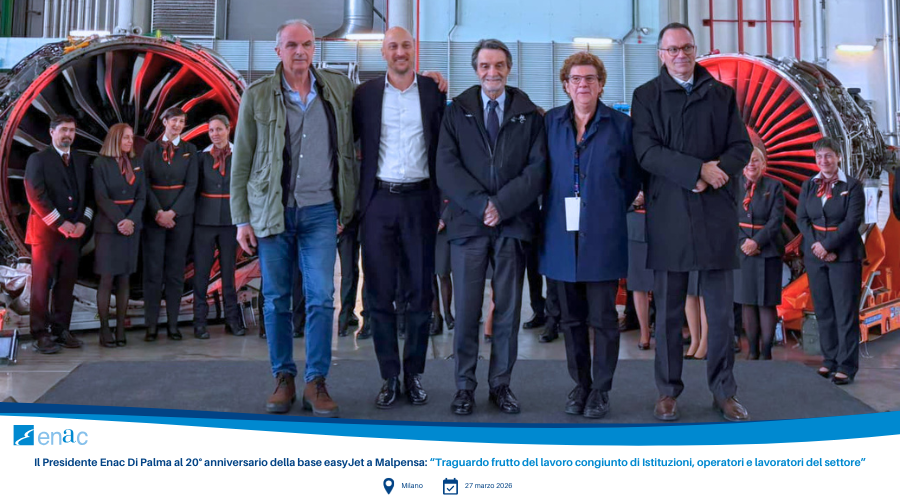 Il Presidente Enac Di Palma al 20° anniversario della base easyJet a Malpensa: “Traguardo frutto del lavoro congiunto di Istituzioni, operatori e lavoratori del settore”