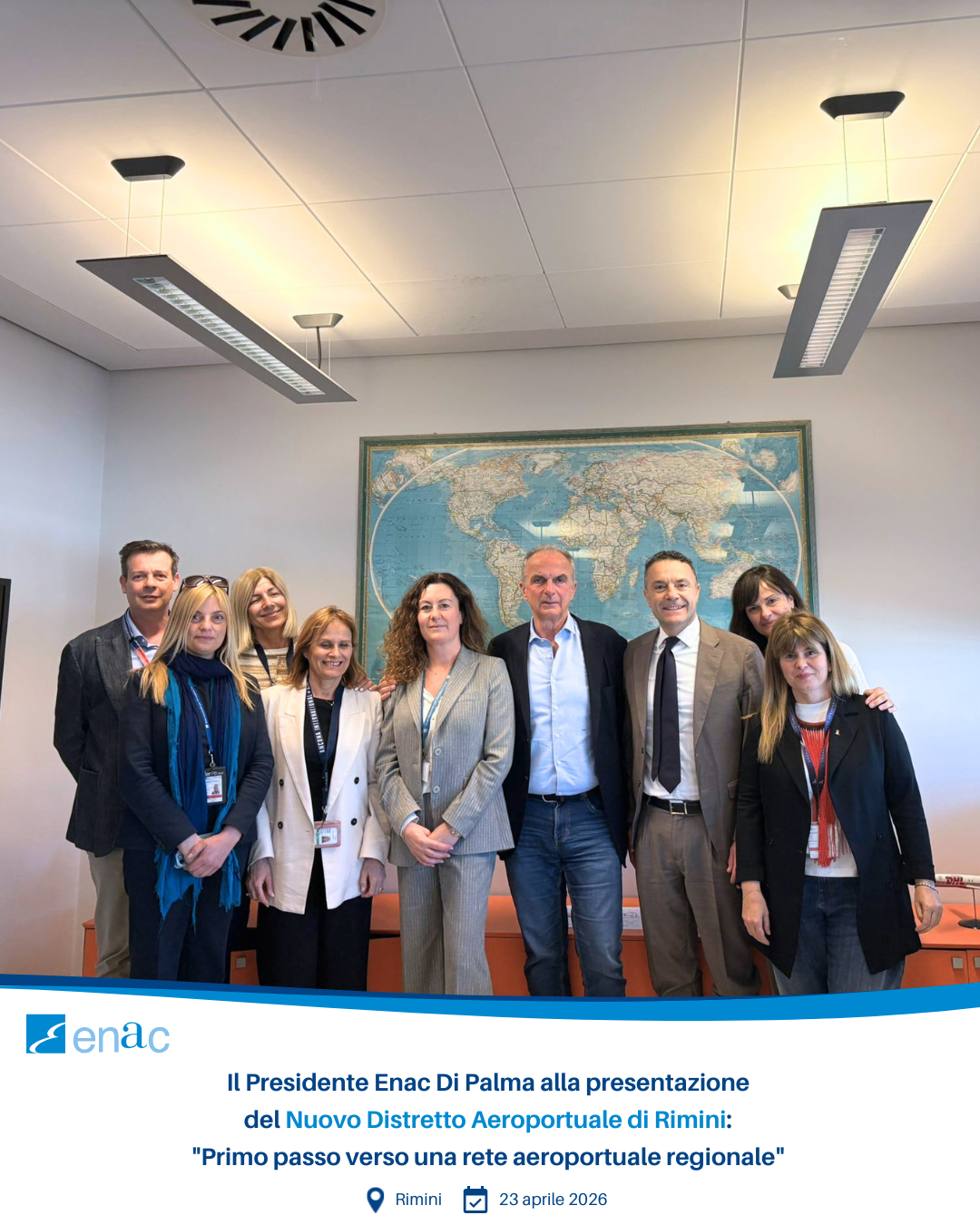 Il Presidente Enac Di Palma alla presentazione del Nuovo Distretto Aeroportuale di Rimini: "Primo passo verso una rete aeroportuale regionale"